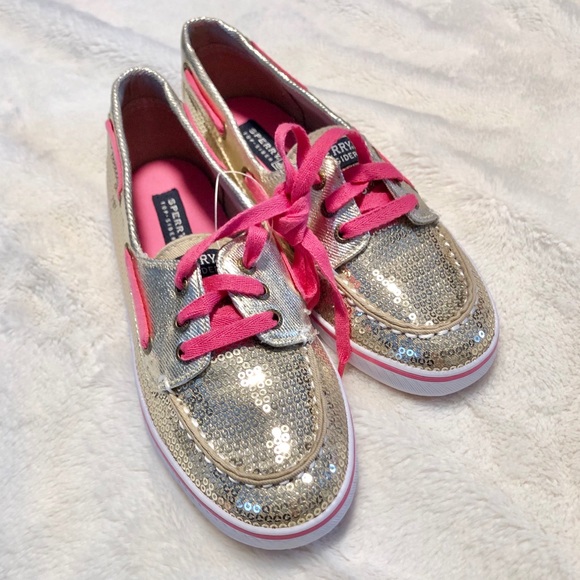 🆕Girl’s Sperry Gold Top Sider Boat Shoes - Picture 4 of 6
